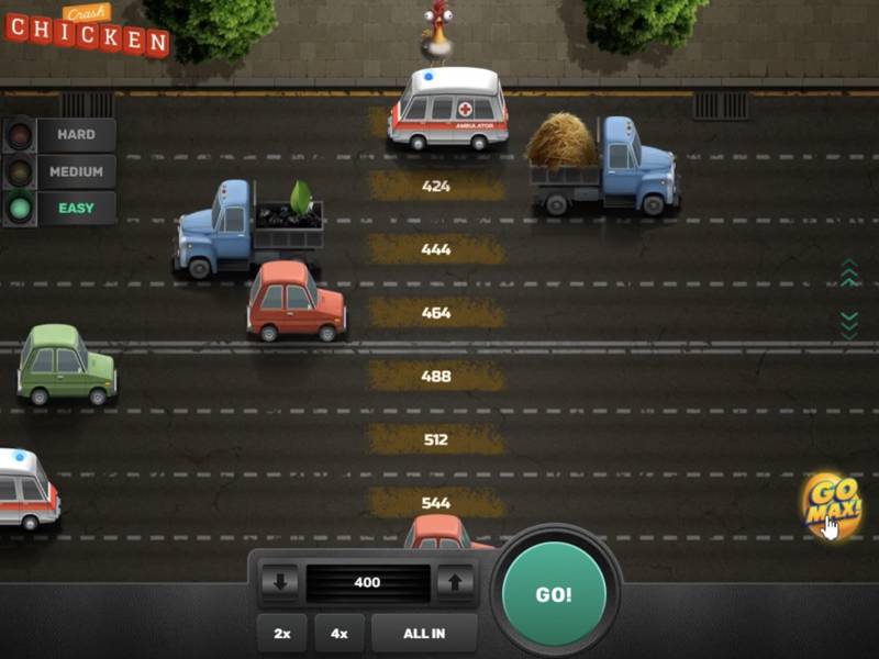 Демо-режим в игре Chicken Crash
